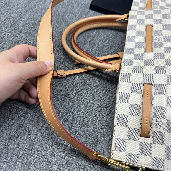 Louis Vuitton Girolata White Damier Azur Canvas Satchel Bag fbcco1325-102125 - Picture 4 of 16